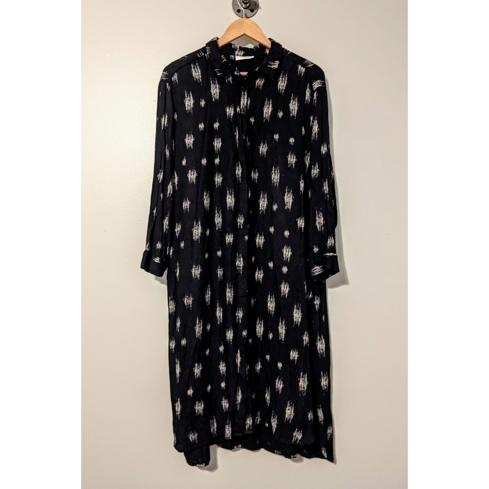 Solito Long Sleeve Soft Textured Shirt Dress